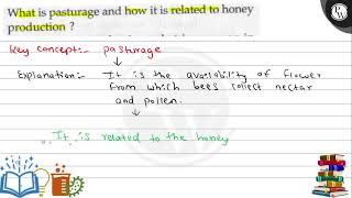 What is pasturage and how it is related to honey production [upl. by Elletsyrc]