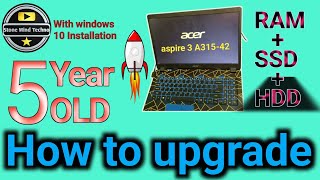 How to upgrade acer old laptop How to install windows 10 in laptopacer aspire 3 laptop [upl. by Balsam825]