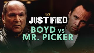 Boyd Kills Mr Picker  Scene  Justified  FX [upl. by Hanley777]