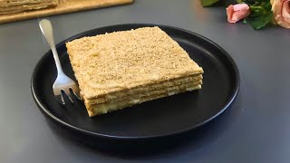 SugarFree No Bake MilleFeuille Napoleon Beloved DessertLow Calories and Minimal Ingredients [upl. by Jeffie521]