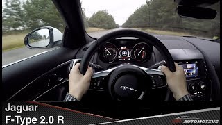 Jaguar FType 20 RDynamics POV Test Drive  Drifting  Acceleration 0  200 kmh [upl. by Kaylee]