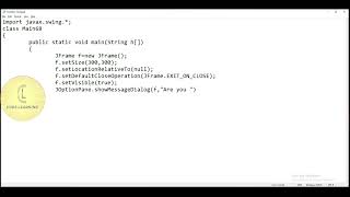 Java  Swing class JOptionPane  CodeLearning [upl. by Buller708]