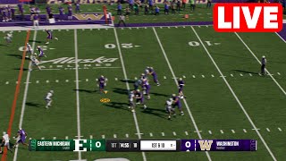 NCAAF LIVE🔴 Eastern Michigan Eagles vs Washington Huskies  Week 2 Full Game 2024 College Football25 [upl. by Kylie]