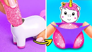 I Made a Squishy Unicorn 🦄💖 Best Fidgets and DIYs [upl. by Noterb]