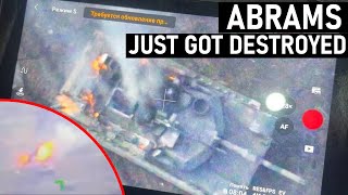 Abrams Just Got Destroyed First Abrams Loss in Ukraine [upl. by Dix]