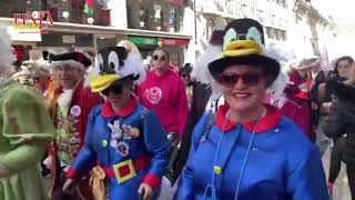 Carnaval de Torres Vedras invadiu centro de Lisboa [upl. by Nnylrebma]