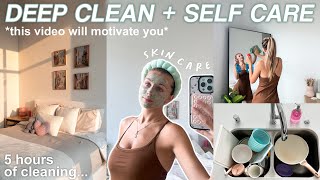 DEEP CLEAN  ORGANIZE with me  self care vlog 🧼 [upl. by Valenba]