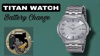 How to change battery Titan Orignal  TITAN Watch Battery Replacement  DIY [upl. by Genevieve]