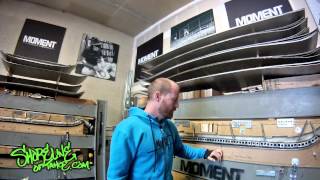 Moment Skis 201213 Factory Tour [upl. by Atekahs]