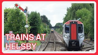 TRAINS at HELSBY railway station [upl. by Kyte]