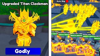 OMG NEW UPGRADED TITAN CLOCKMAN CRATE IS Toilet Tower Defence EPISODE 73 PART 2 [upl. by Llerrehc]