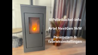 Artel NextGen 9kW pelletkachel  Parameters instellen amp fabrieksinstellingen [upl. by Nadual]