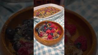 Berry Baked Oatmeal  See full recipe video bakedoatmeal easybreakfast [upl. by Florio]