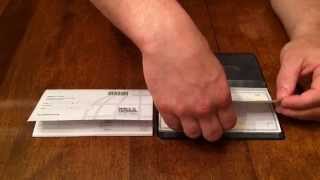 How To Use A Checkbook Cover  Ben Wynkoop [upl. by Airod910]