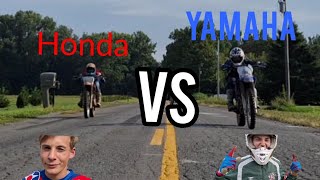 Yamaha ttr 230 VS Honda crf 230 [upl. by Idnic]