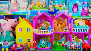 7 Minutes satisfying With unboxing Peppa pig House playset collection ASMR  Review Toys [upl. by Lindsay]