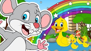 Peek a Boo  Five Little Ducks  Nursery Rhymes amp Kids Songs  Baby Songs [upl. by Yeslek234]