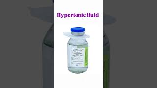 Hypertonic fluid medical science trending viralshort youtube [upl. by Shargel]