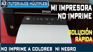 Como arreglar impresora que no imprime a colores y negro [upl. by Wendell]