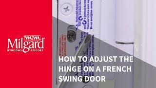 How To Adjust the Lift Off Hinge on a Swinging Patio Door [upl. by Haye]