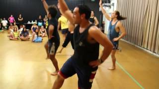 PUERA Cook Islands Boys Drum Dance Warm Up [upl. by Oap]