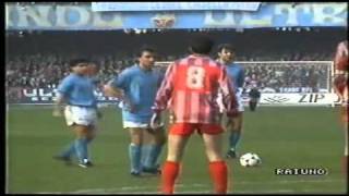 Napoli  Cremonese 30 serie a 198990 [upl. by Peterec]