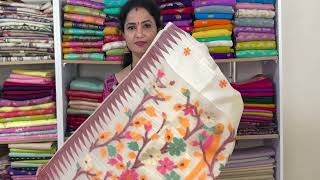 Jamdhani weaving Jute sarees starting from 1150  Sree Nava Media  9515222071 [upl. by Blasien]