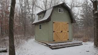 Gambrel Shed Construction [upl. by Akilat644]