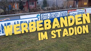 Werbebanden im Stadion  Nieten Bohren Akku laden und ein bisschen Pfusch [upl. by Randee302]