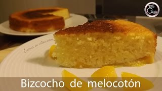 🍰 Bizcocho jugoso de MELOCOTÓN 🍑 receta fácil y rápida [upl. by Niotna]