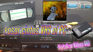 Cómo pasar cintas de vídeo VHS al PC  Digitalizar y convertir vídeos VHS a la computadora [upl. by Ahseyt]