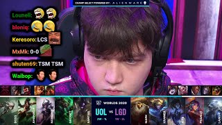 UOL vs LGD  2020 Worlds PlayIn Day 3  Twitch VOD with Chat [upl. by Ajin]