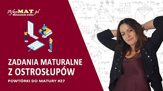 Zadania maturalne z ostrosłupów [upl. by Hanway]