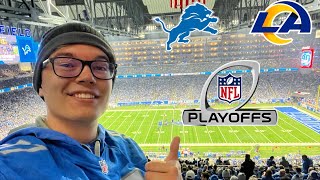 First Playoff Win In 32 Years Lions Vs Rams NFL Playoffs Vlog [upl. by Nnave]