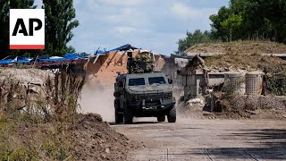 Remnants of war left in border area as Ukraine claims more advances in Russia incursion [upl. by Iolanthe]