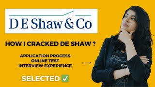 DE Shaw amp Co Interview Experience  Off Campus  Offer  Application Tips [upl. by Coney]