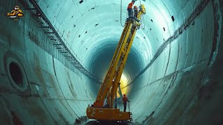 Tunnel Construction Completed on HighSpeed Railway  TimeLapse of Tunnel Building Process [upl. by Ahseinaj]