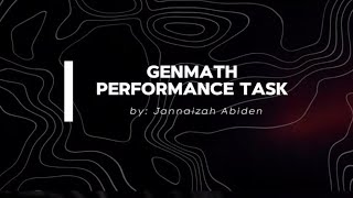 General Math Performance task  Jannaizahs Adventures [upl. by Arriet]