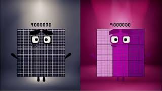 Numberblocks Band Countdown From 1000000 to 10000000 Most Viewed Video Negative Vs PinkGirlBlocks [upl. by Ttenaej916]