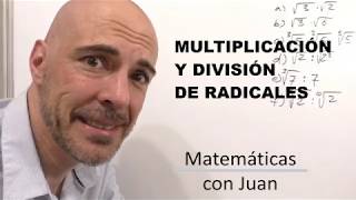 MULTIPLICACIÓN Y DIVISIÓN DE RADICALES de igual y diferente índice [upl. by Jose]