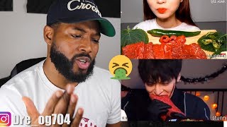 Mukbangers Trying To Get Salmonella For 2 Minutes Straight  REACTION [upl. by Ahsietal718]