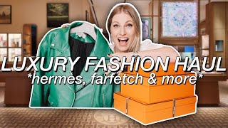 HUGE Luxury Fashion Haul Hermes FARFETCH Soia amp Kyo Kate Spade amp more 𝕜𝕣𝕚𝕤𝕥𝕚𝕟𝕒 𝕓𝕣𝕒𝕝𝕪 [upl. by Lula]