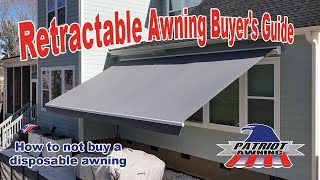 An Awning Buyers Guide to Retractable Awnings in Charlotte [upl. by Nnair123]