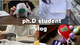 study vlog  文系博士大学院生の日常  勉強したり、ご飯食べたり、あそんだり、ずとまよ愛したり、うにぐり愛でたり [upl. by Nomolas]