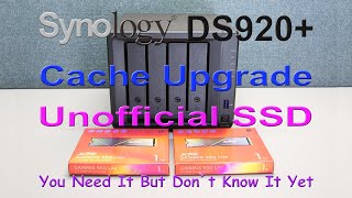 Synology DS920 Cache Upgrade 🪛 Unofficial SSD ⚙ [upl. by Denton595]