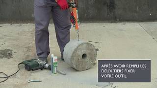 Comment Utiliser Chemical Dowel  Utilisation De Goujons Chimiques – Somafix [upl. by Ivah468]