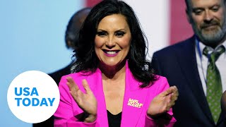 Gov Gretchen Whitmer defeats Republican Tudor Dixon  USA TODAY [upl. by Notsud]