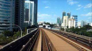 HD Kuala Lumpur LRT Kelana Jaya Line Kerinchi  Pasar Seni [upl. by Sanjiv]