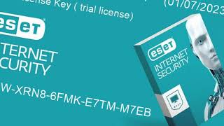 ESET NOD32 ANTIVIRUS Free Trial License activation key for 30 days  July 01 2023 [upl. by Wenger]