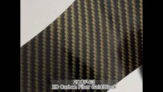 Calike 2DCF03 2D Carbon Fiber GoldBlack Vinly [upl. by Liddle835]